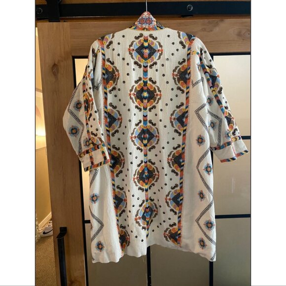 Anthropologie Maeve Coloma Embroidered Kimono Jacket - Picture 6 of 9
